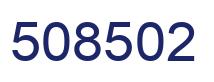 Número 508502 imagen azul