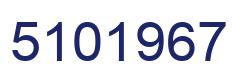 Number 5101967 blue image