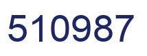 Number 510987 blue image