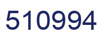 Number 510994 blue image
