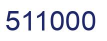 Number 511000 blue image