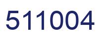 Number 511004 blue image