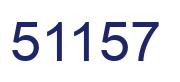 Number 51157 blue image