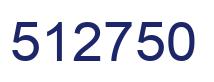 Number 512750 blue image