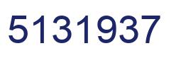 Number 5131937 blue image