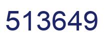Número 513649 imagen azul