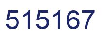 Number 515167 blue image