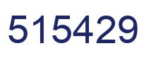 Number 515429 blue image