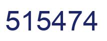 Number 515474 blue image