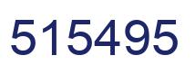 Number 515495 blue image