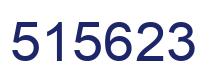 Number 515623 blue image