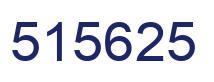 Number 515625 blue image