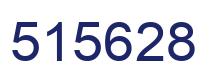 Number 515628 blue image