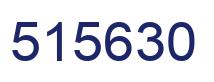 Number 515630 blue image