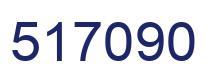 Number 517090 blue image