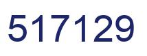 Number 517129 blue image
