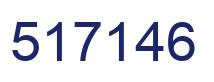 Number 517146 blue image