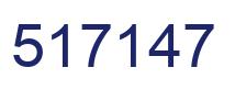 Number 517147 blue image