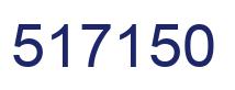 Number 517150 blue image