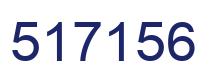 Number 517156 blue image
