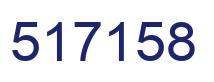 Number 517158 blue image