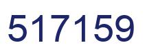 Number 517159 blue image