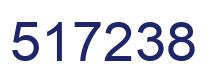 Number 517238 blue image