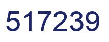 Number 517239 blue image