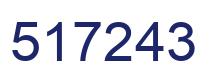 Number 517243 blue image