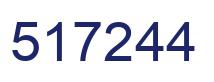 Number 517244 blue image
