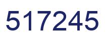 Number 517245 blue image