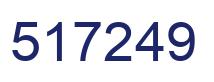 Number 517249 blue image
