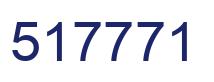Number 517771 blue image