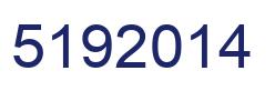Number 5192014 blue image