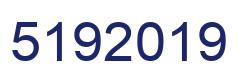 Number 5192019 blue image