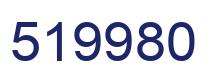 Number 519980 blue image
