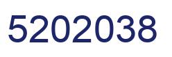 Number 5202038 blue image