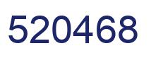 Number 520468 blue image
