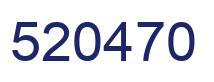 Number 520470 blue image