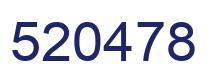 Number 520478 blue image