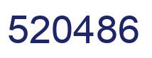 Number 520486 blue image