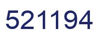 Number 521194 blue image