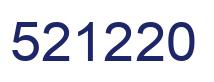 Number 521220 blue image