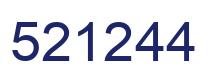 Number 521244 blue image