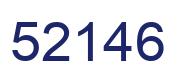 Number 52146 blue image