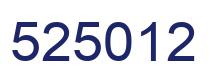 Number 525012 blue image