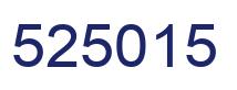 Number 525015 blue image