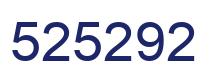 Number 525292 blue image