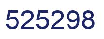 Number 525298 blue image