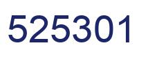 Number 525301 blue image